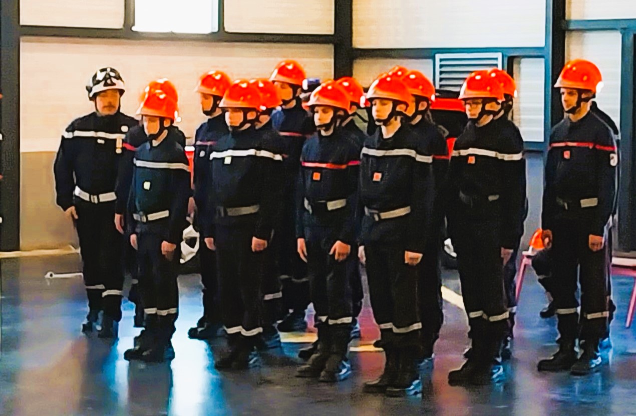 LES JEUNES SAPEURS-POMPIERS DE L’AMANDIER A L’HONNEUR LORS DE LA SAINTE-BARBE