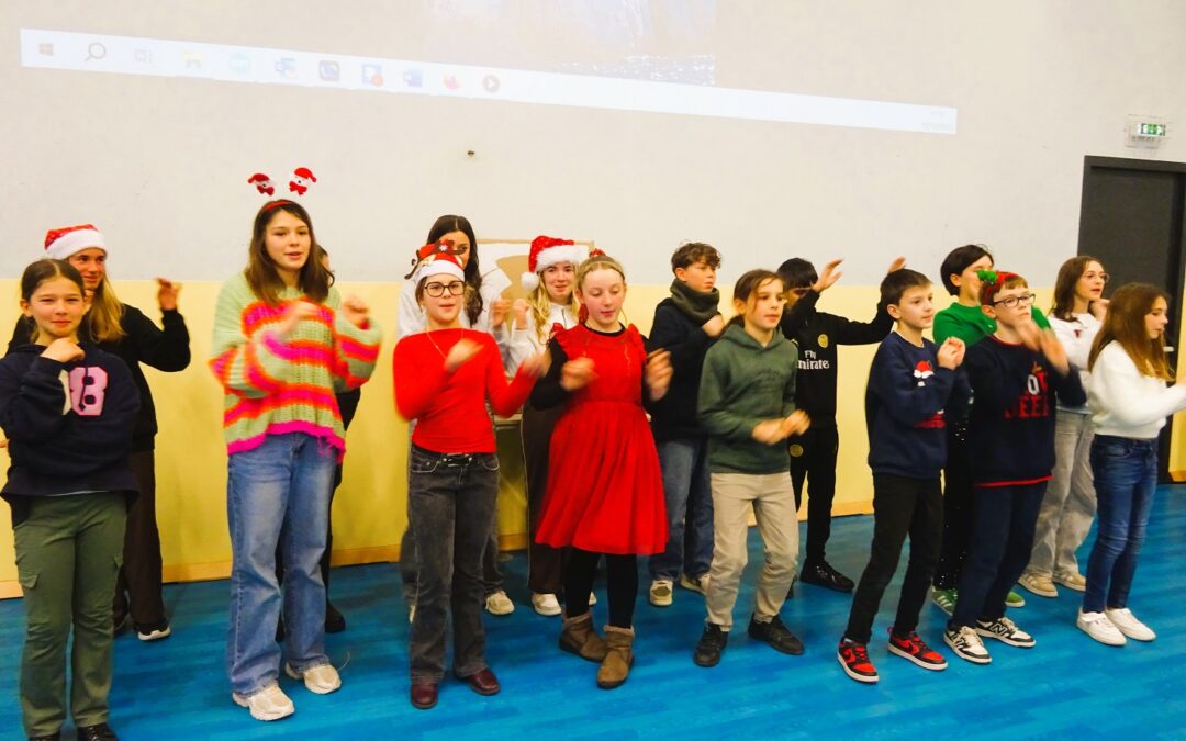 LES ÉLÈVES DE L&rsquo;INSTITUT L&rsquo;AMANDIER VOUS SOUHAITENT DE BONNES FÊTES DE FIN D’ANNÉE.