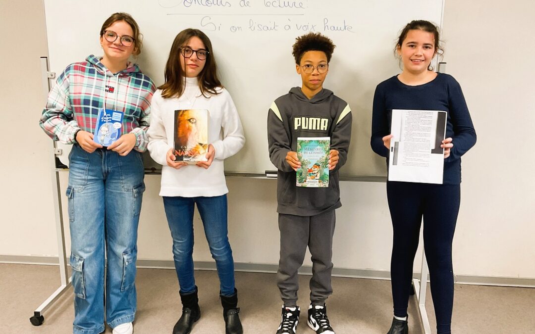 CONCOURS DE LECTURE A VOIX HAUTE : ET LES GAGNANTS SONT…