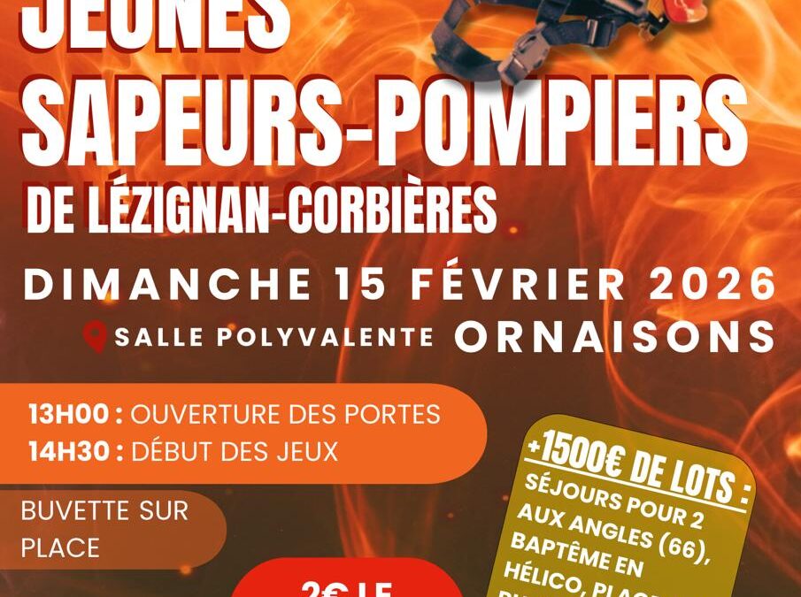 LOTO DE LA SECTION JEUNES SAPEURS POMPIERS DE L&rsquo;AMANDIER