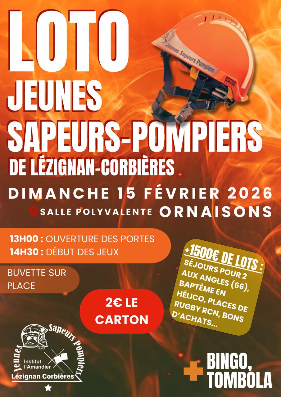 LOTO DE LA SECTION JEUNES SAPEURS POMPIERS DE L&rsquo;AMANDIER